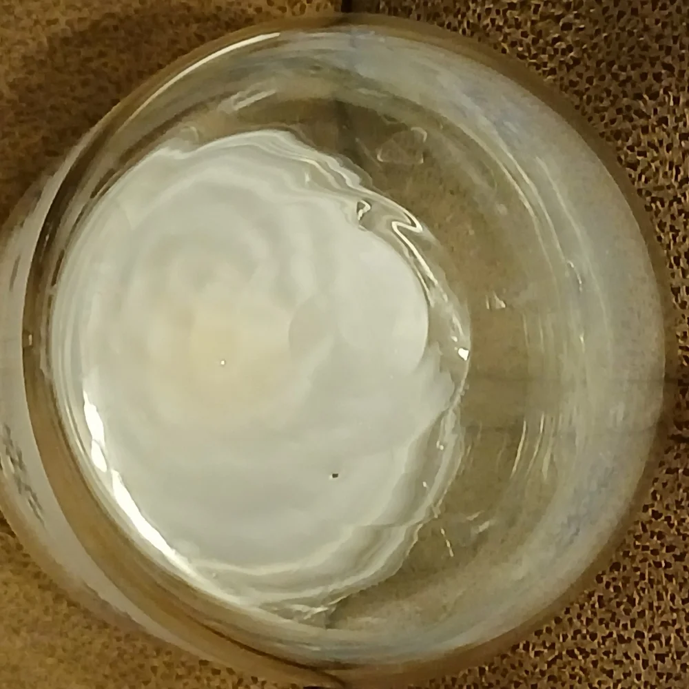 Glass Jar with Snowflake Design